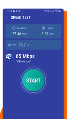 Online 4G internet speed meter android App screenshot 2