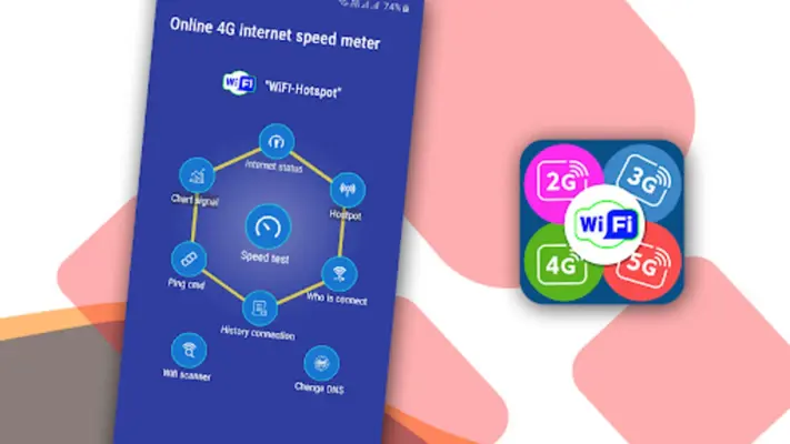 Online 4G internet speed meter android App screenshot 3